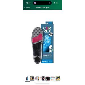 CURREX BikePro Insoles for Cycling, Bicycle‎ & Motorcycle Riding – Arch Support